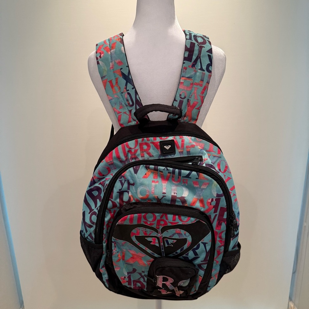 Colorful Backpack with Letter Print
